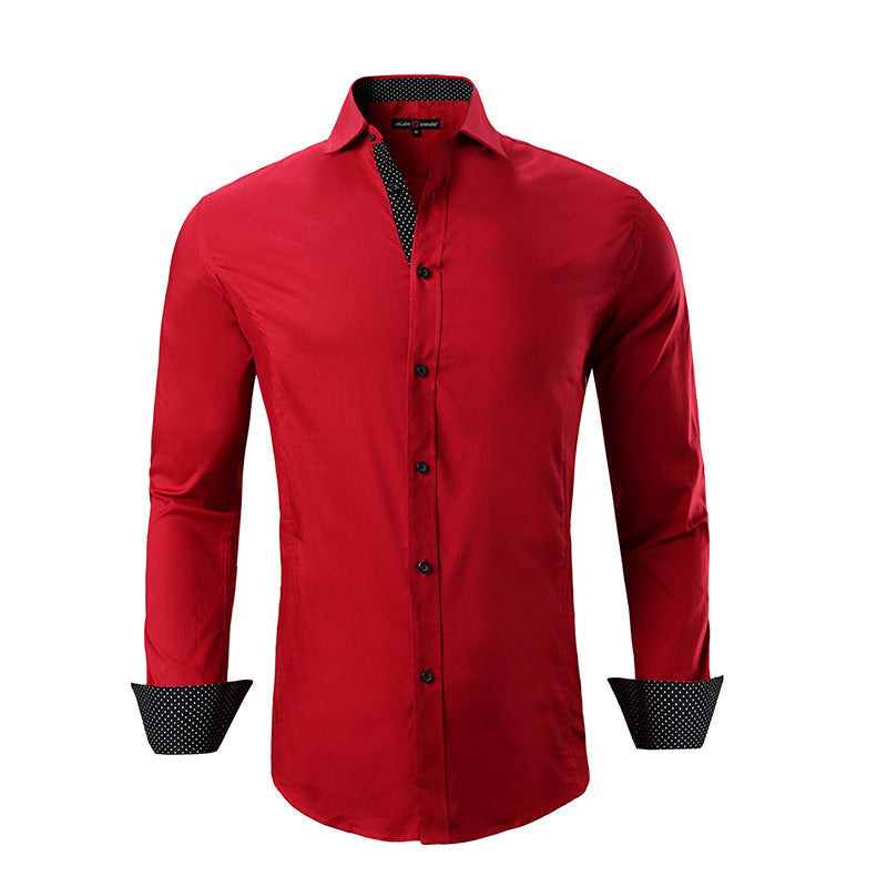 Herren Baumwoll Stretch Shirt