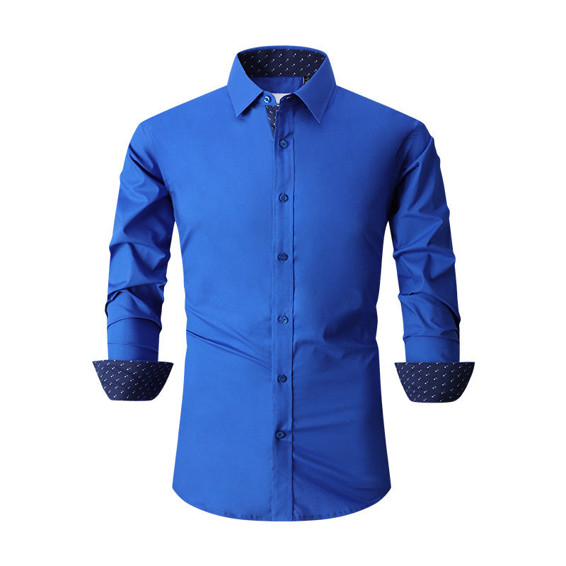 Herren Baumwoll Stretch Shirt