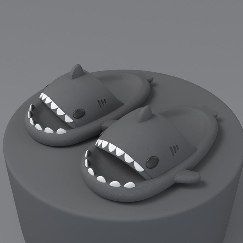 Hai-Slippers Indoor Outdoor Funny Shark Cartoon