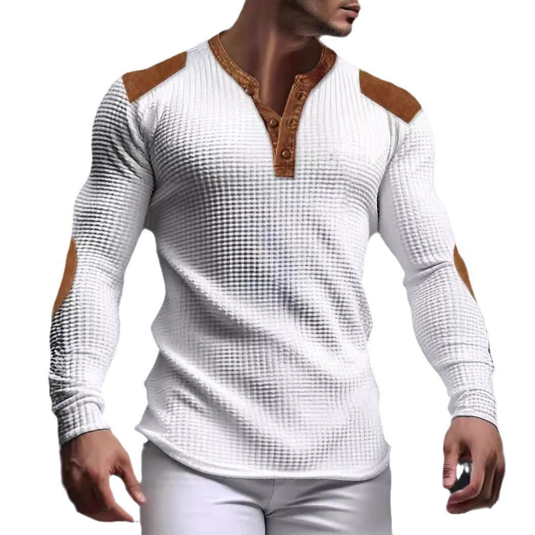 Men's Casual Sweatshirt Fall V-neck