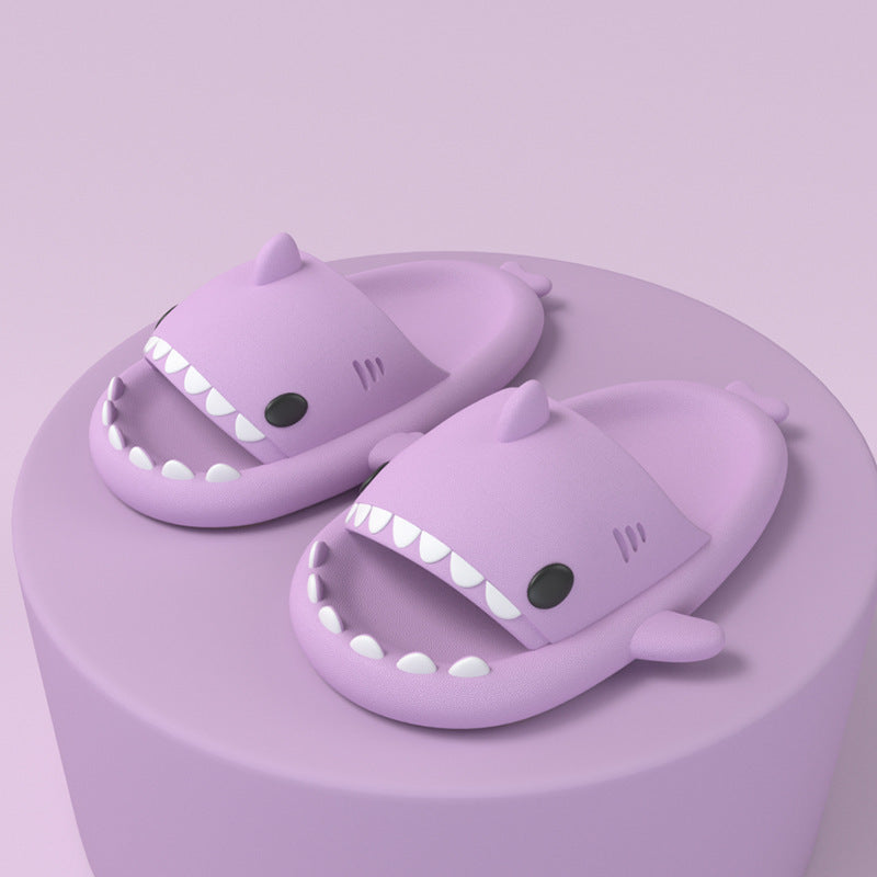 Hai-Slippers Indoor Outdoor Funny Shark Cartoon