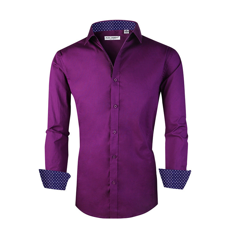 Herren Baumwoll Stretch Shirt