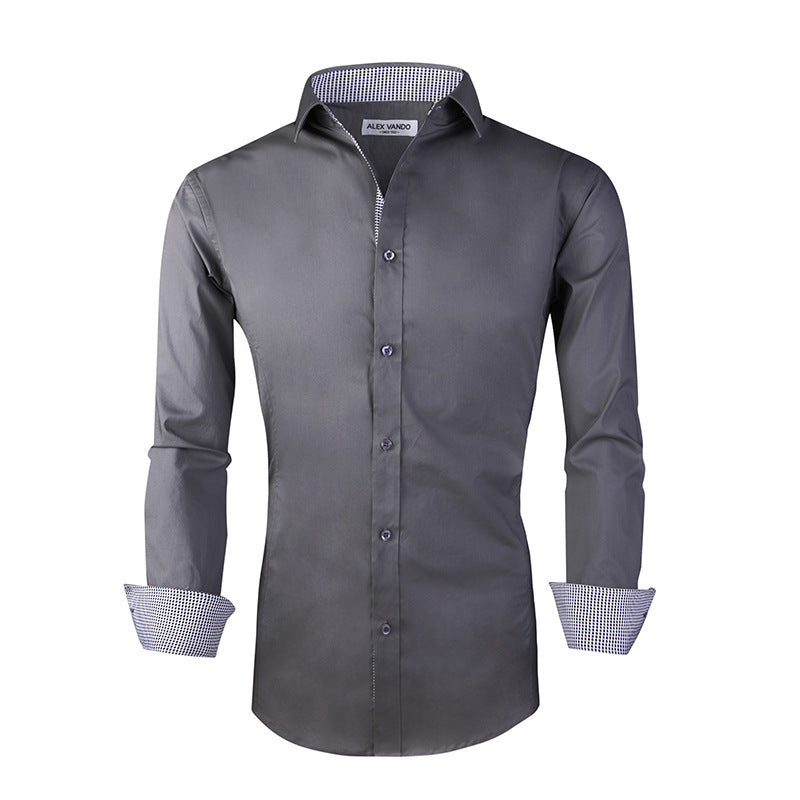 Herren Baumwoll Stretch Shirt