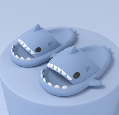 Hai-Slippers Indoor Outdoor Funny Shark Cartoon