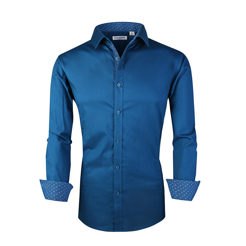 Herren Baumwoll Stretch Shirt