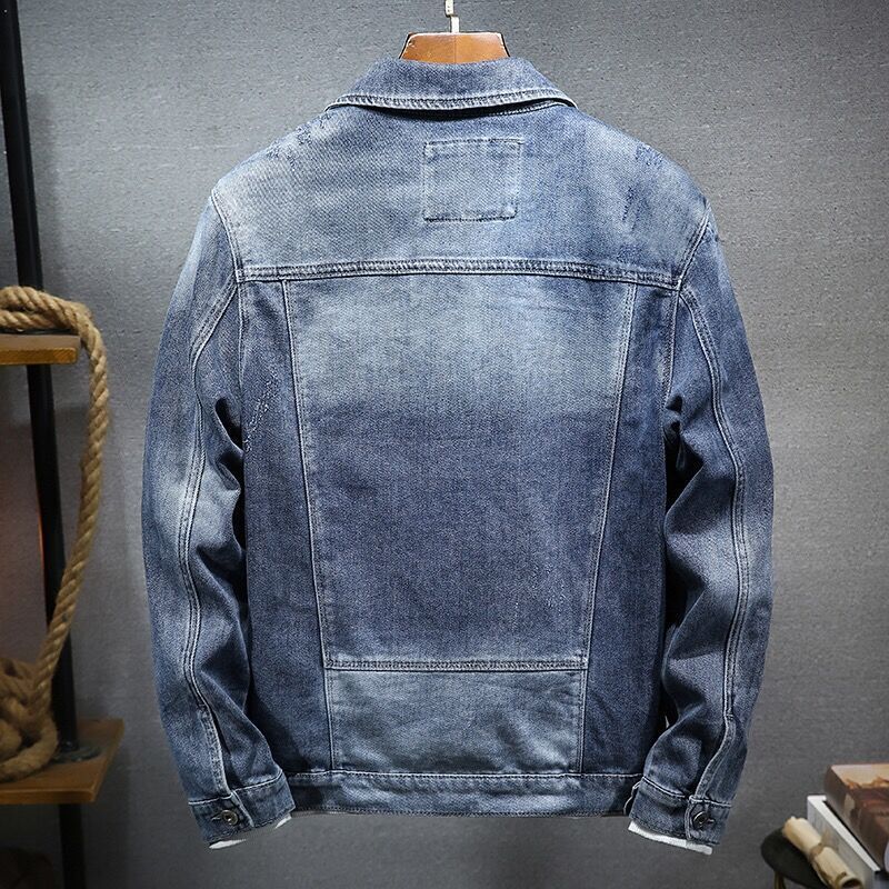 Denim Coat Men's Ins Trendy Loose Plus Size