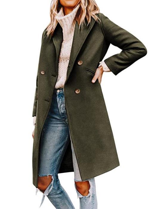 New Women's Woolen Mid-length Coat