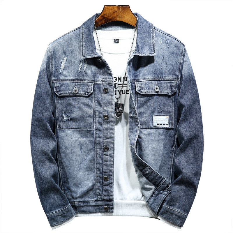 Denim Coat Men's Ins Trendy Loose Plus Size